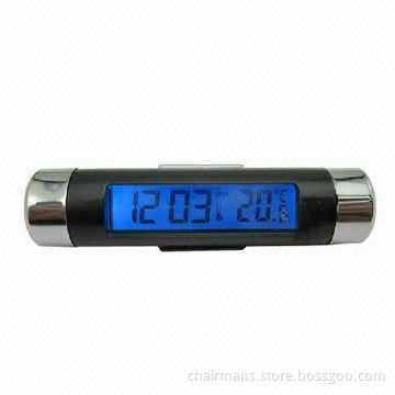 Car Noctilucent Thermometer with Digital Clock